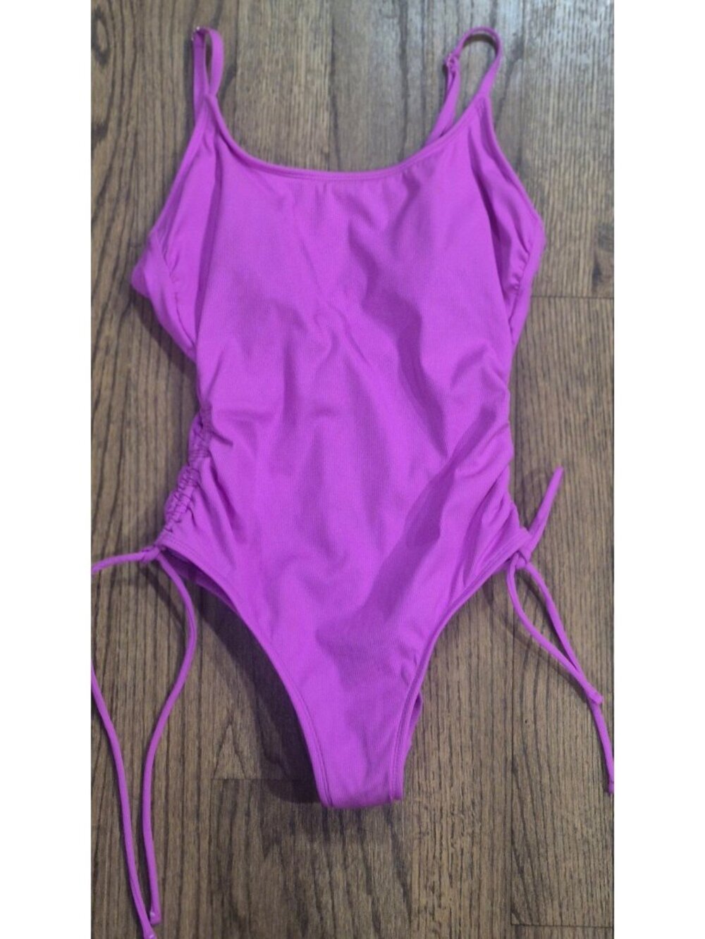 NWOT Shade & Shore Pink Strappy One-pc. Bathingsuit Swimsuit Women's Size Small